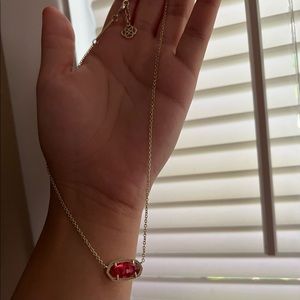 Kendra Scott Necklace Red and Gold